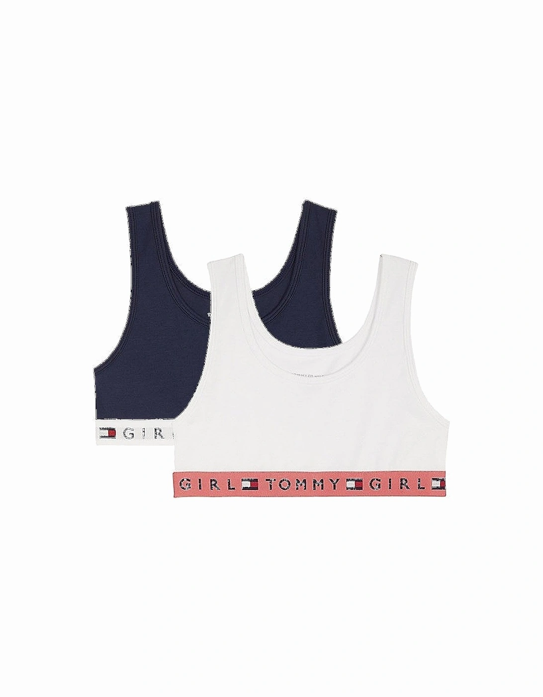 Girls 2 Pack REMIX Bralette, Navy Blazer / White, 2 of 1