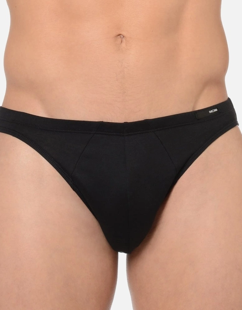 Premium Cotton Comfort Micro Brief, Black