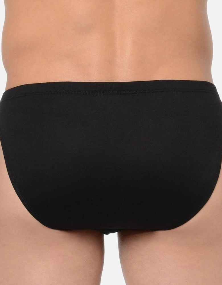 Premium Cotton Comfort Micro Brief, Black