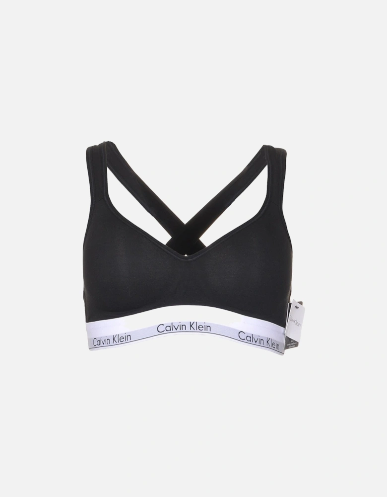 Modern Cotton Bralette Lift, Black