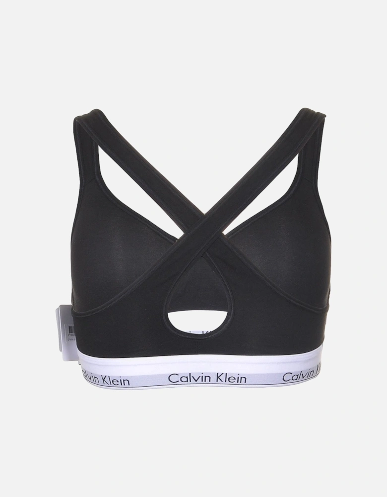 Modern Cotton Bralette Lift, Black