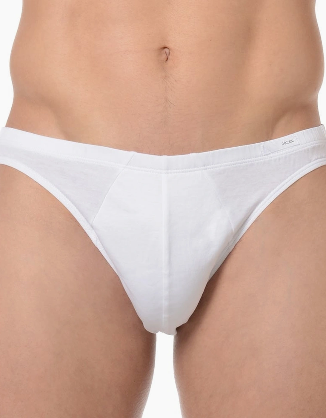 Hom Men's White Premium Cotton Comfort Micro Brief, - Size 32/30/31