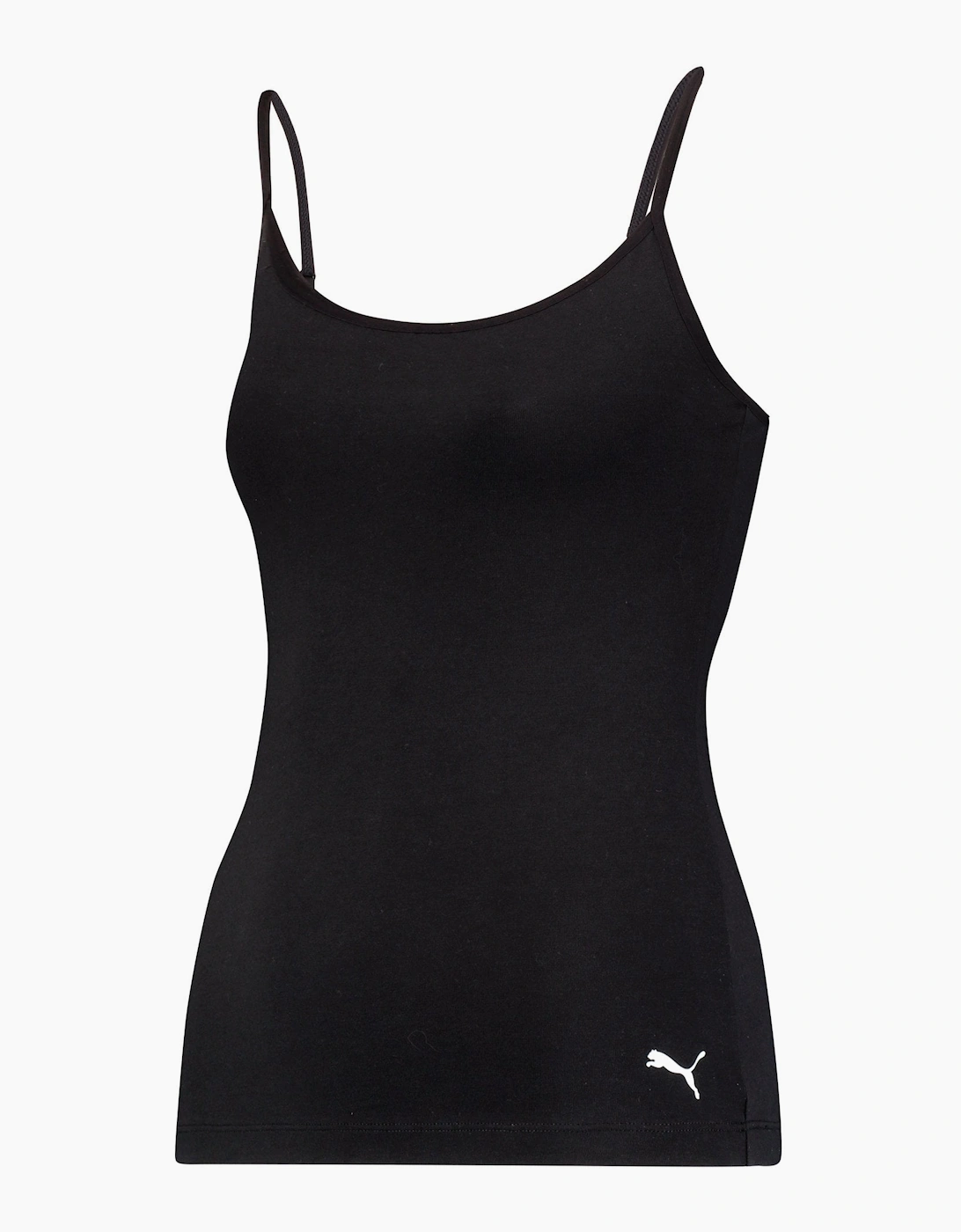 Puma Women's Cotton Modal Slim-Fit Camisole Top, Black - Size: XL