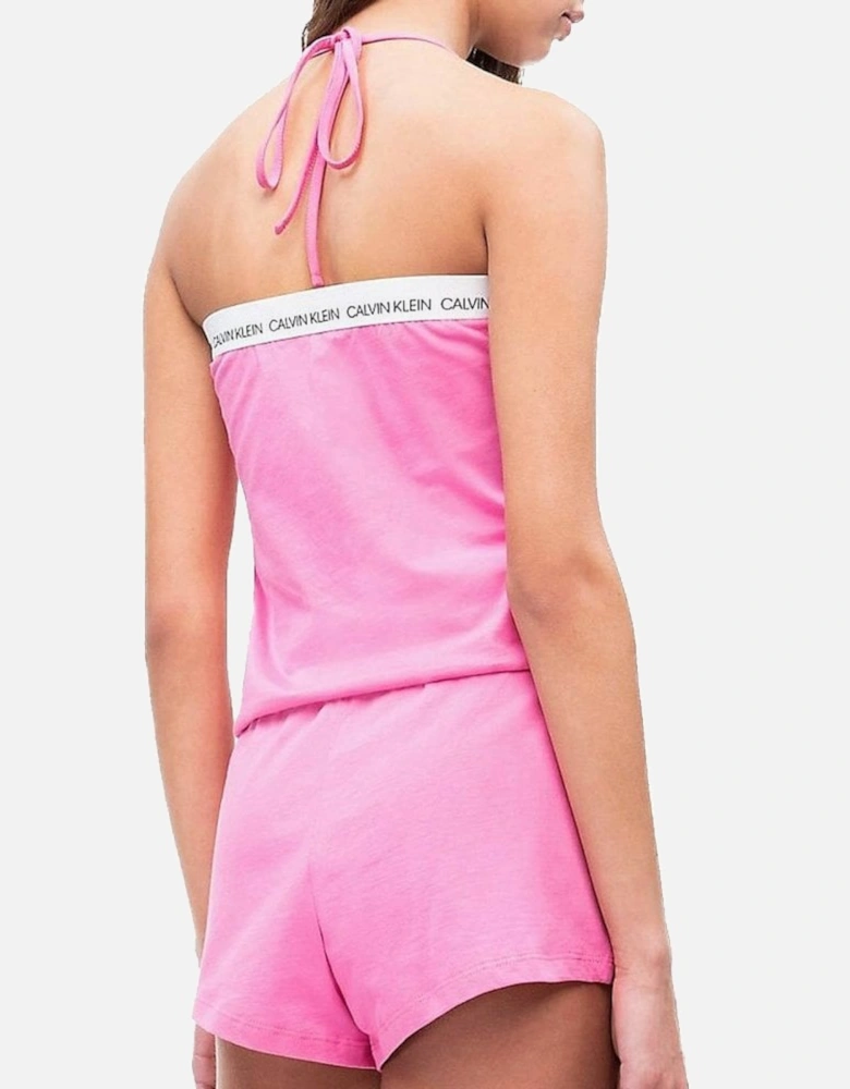 Cotton Bandeau Romper Beachwear/Playsuit, Phlox Pink