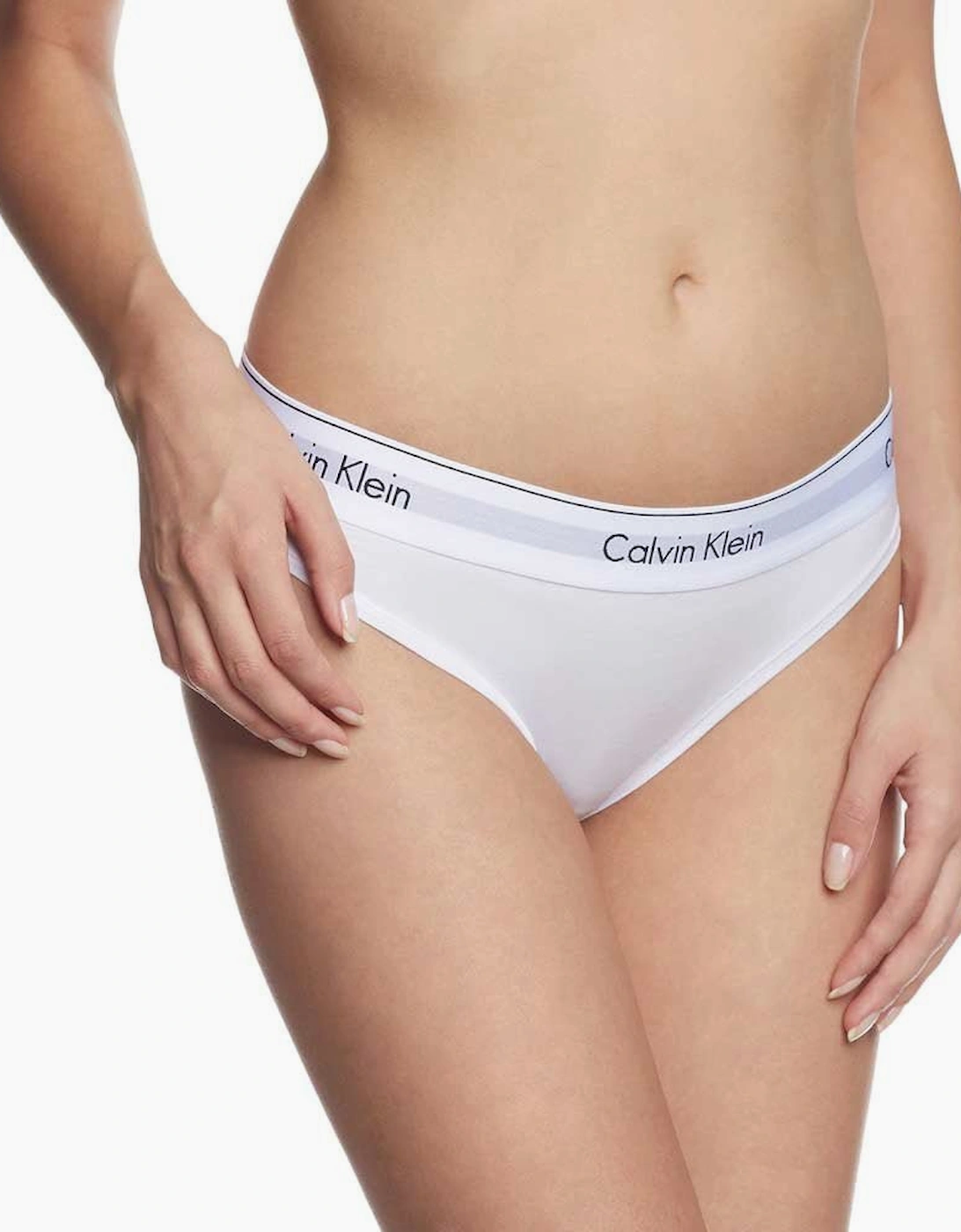 Calvin Klein Women's Modern Cotton Bikini Brief, White - Size: 12