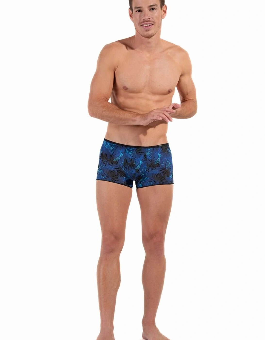 Temptation Palay Flowers Boxer Trunk, Blue