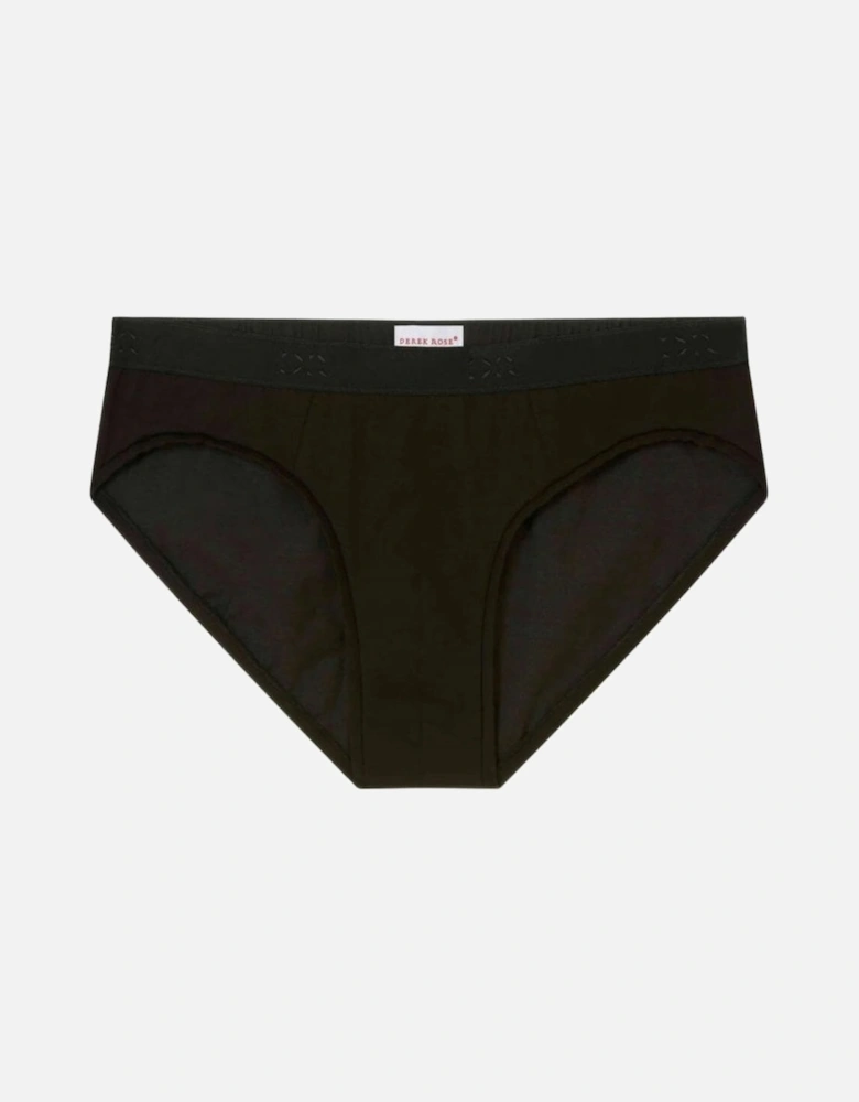 Jack Pima Cotton Brief, Black