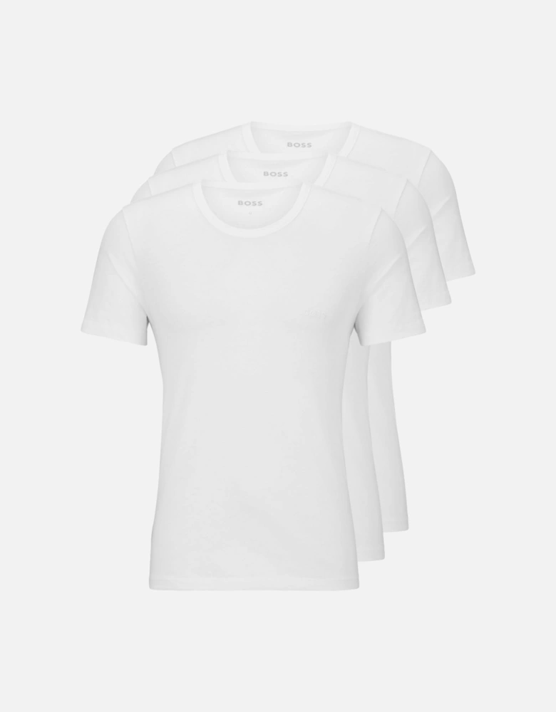 3-Pack Classic-Fit Crew-Neck T-Shirts, White