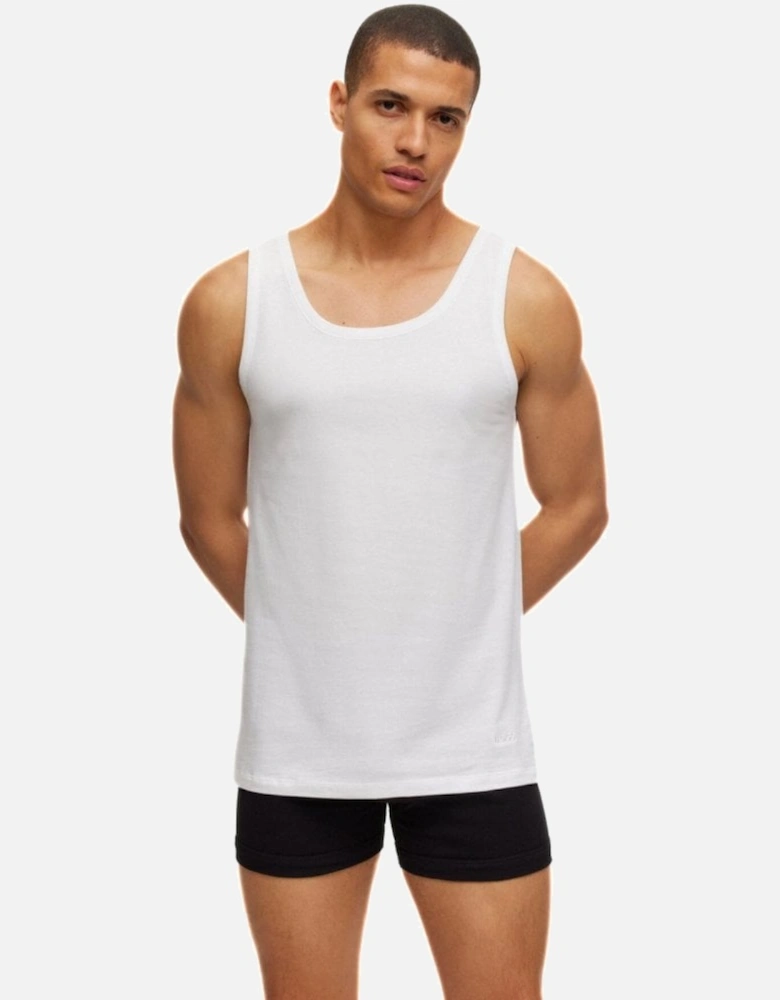 3-Pack Classic-Fit Tank Top Vests, Black/White/Grey