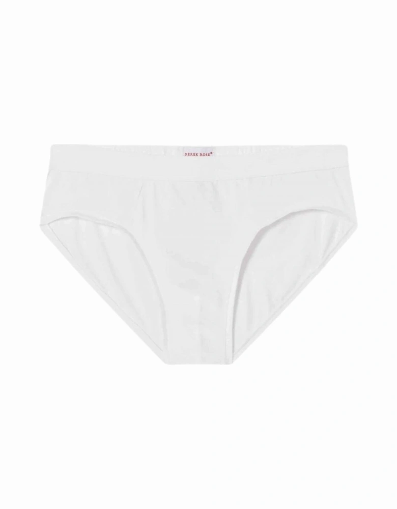 Jack Pima Cotton Brief, White