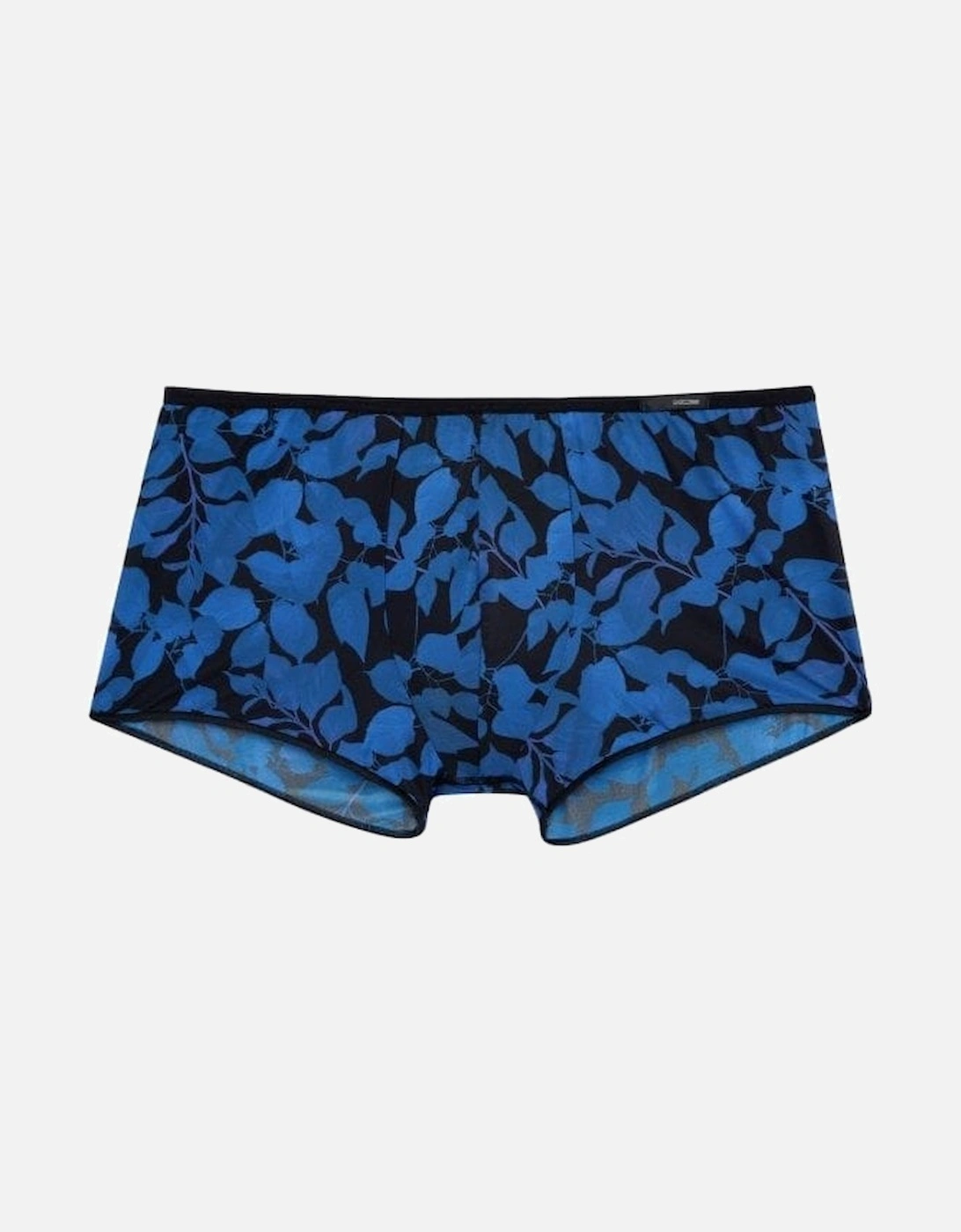 Temptation Quentin Immersive Flowers Print Boxer Trunk, Black/blue, 5 of 4