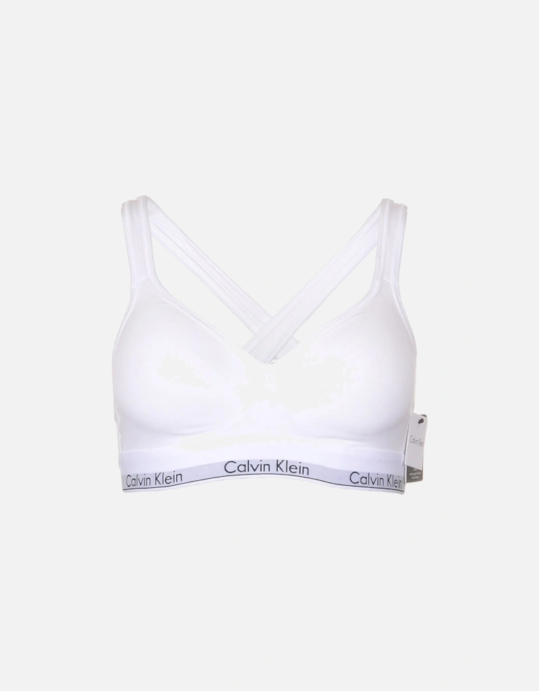 Modern Cotton Bralette Lift, White