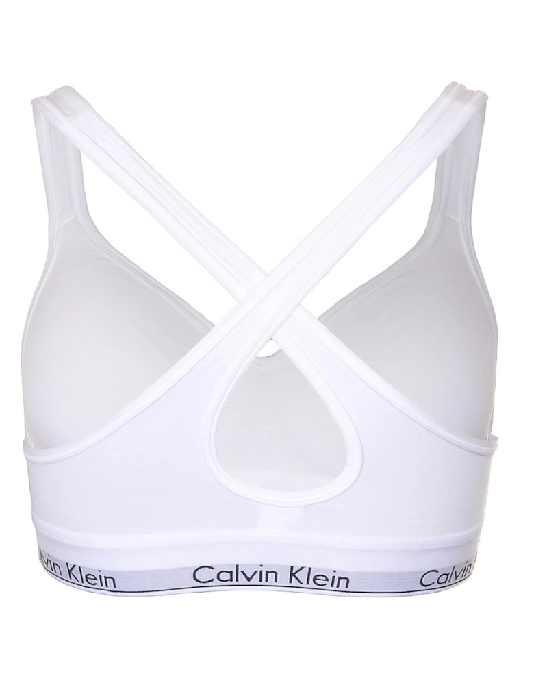 Modern Cotton Bralette Lift, White