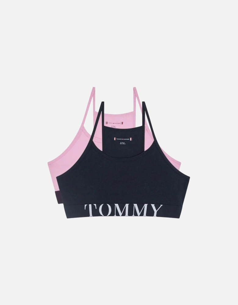 Girls 2 Pack Tommy Bralette, Luminous Lilac/Desert Sky