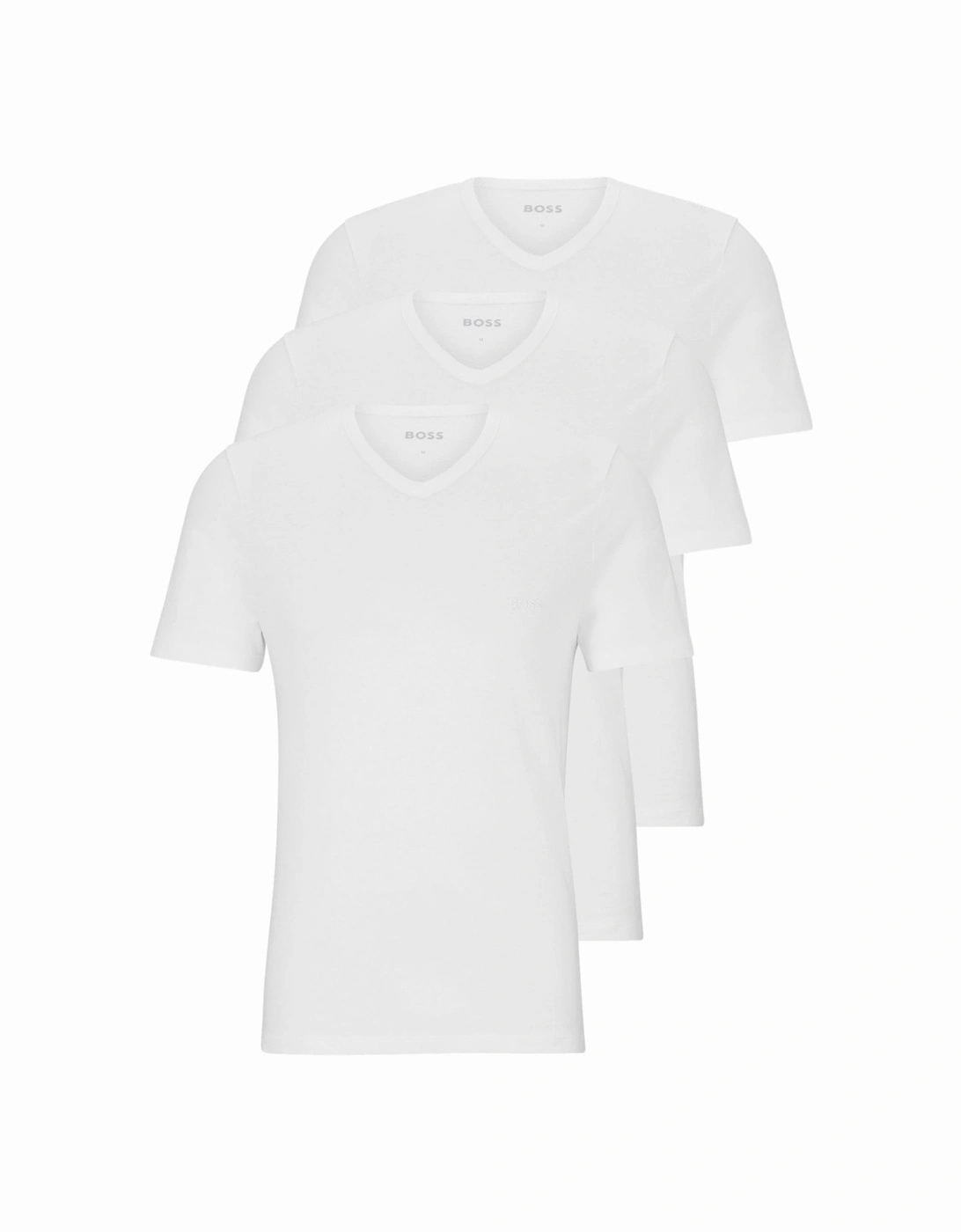 3-Pack Classic-Fit V-Neck T-Shirts, White, 6 of 5