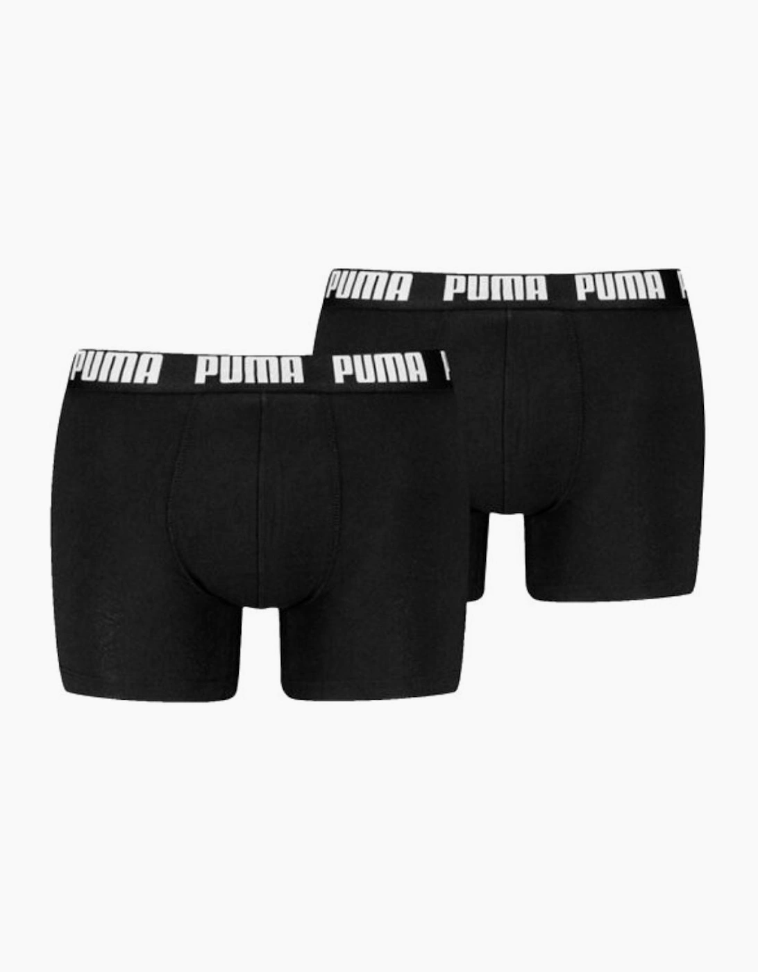 Puma Men's Black 2-Pack Everyday Basic Boxer Briefs,  35/34/32 L
