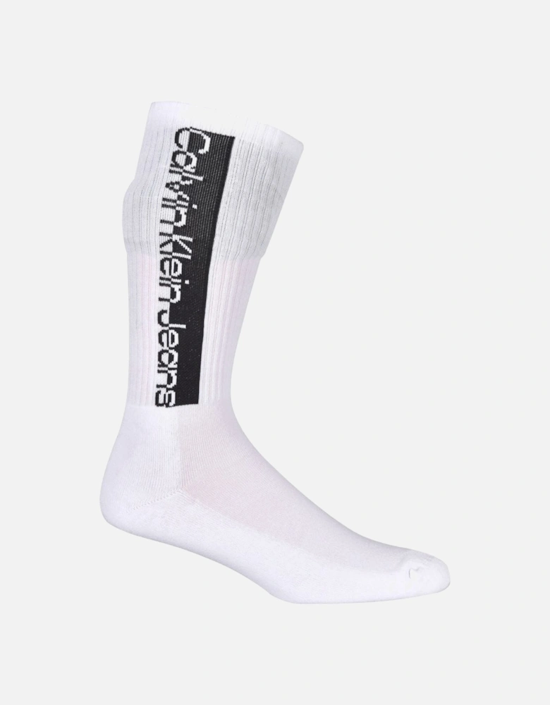 Jeans 3-Pack Mixed Logo Athleisure Sports Socks, White