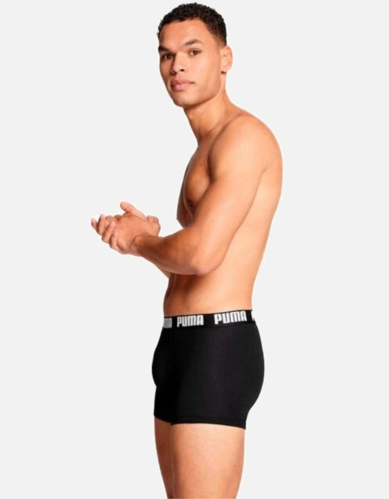 2-Pack Everyday Basic Boxer Briefs, Black