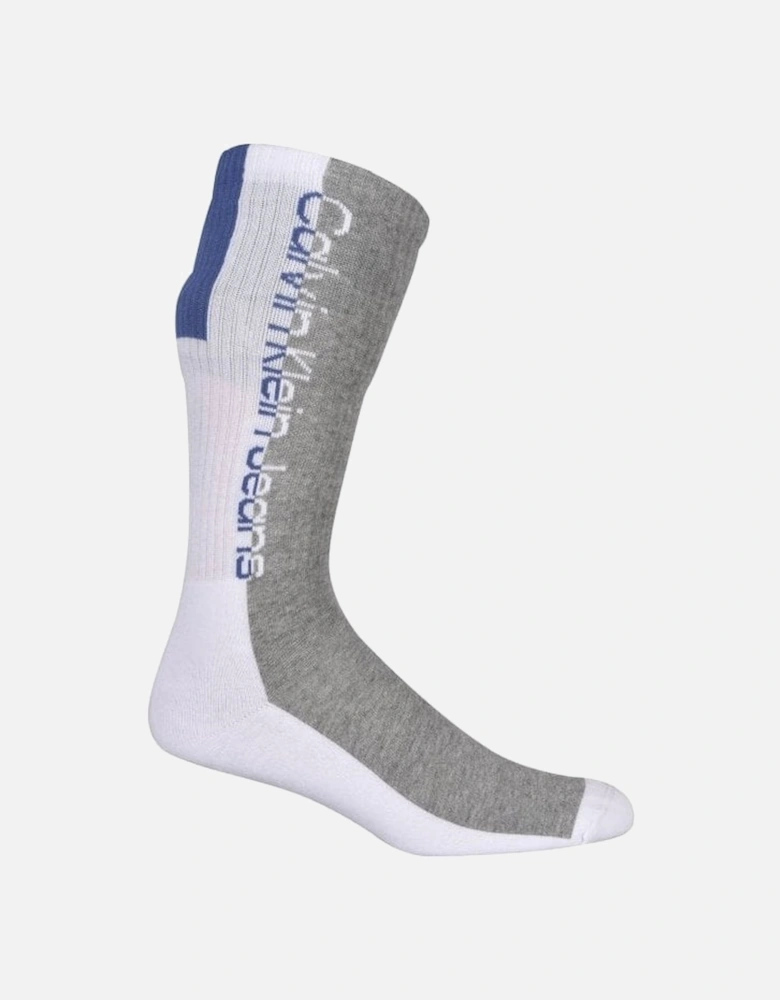 Jeans 3-Pack Mixed Logo Athleisure Sports Socks, White