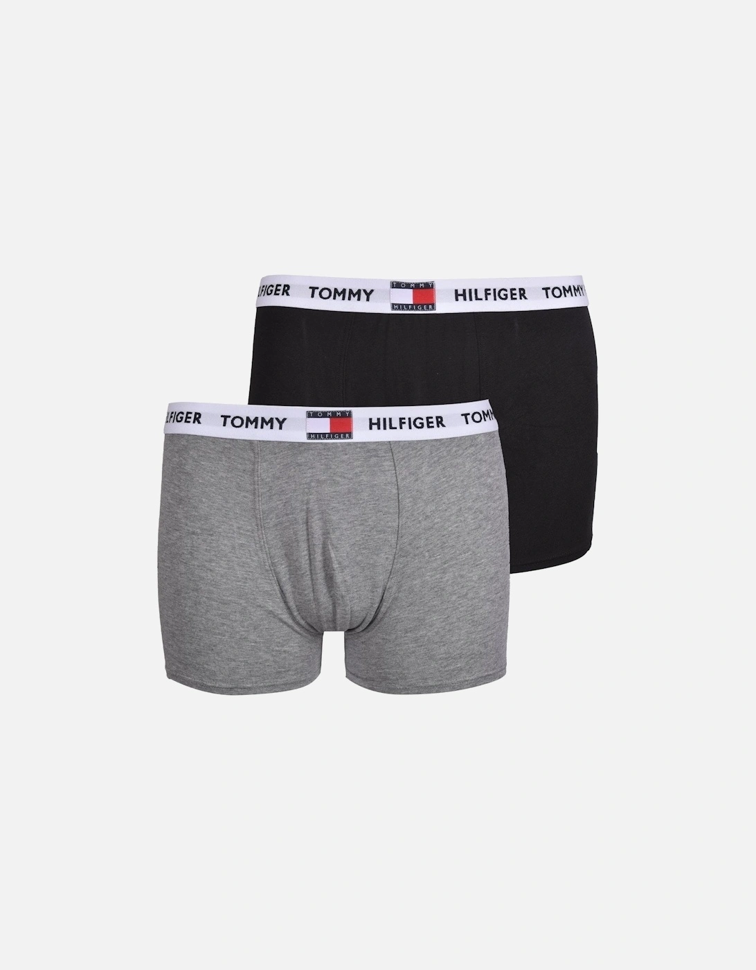 2-Pack Flag Logo Boys Boxer Trunks, Grey/Black, 5 of 4