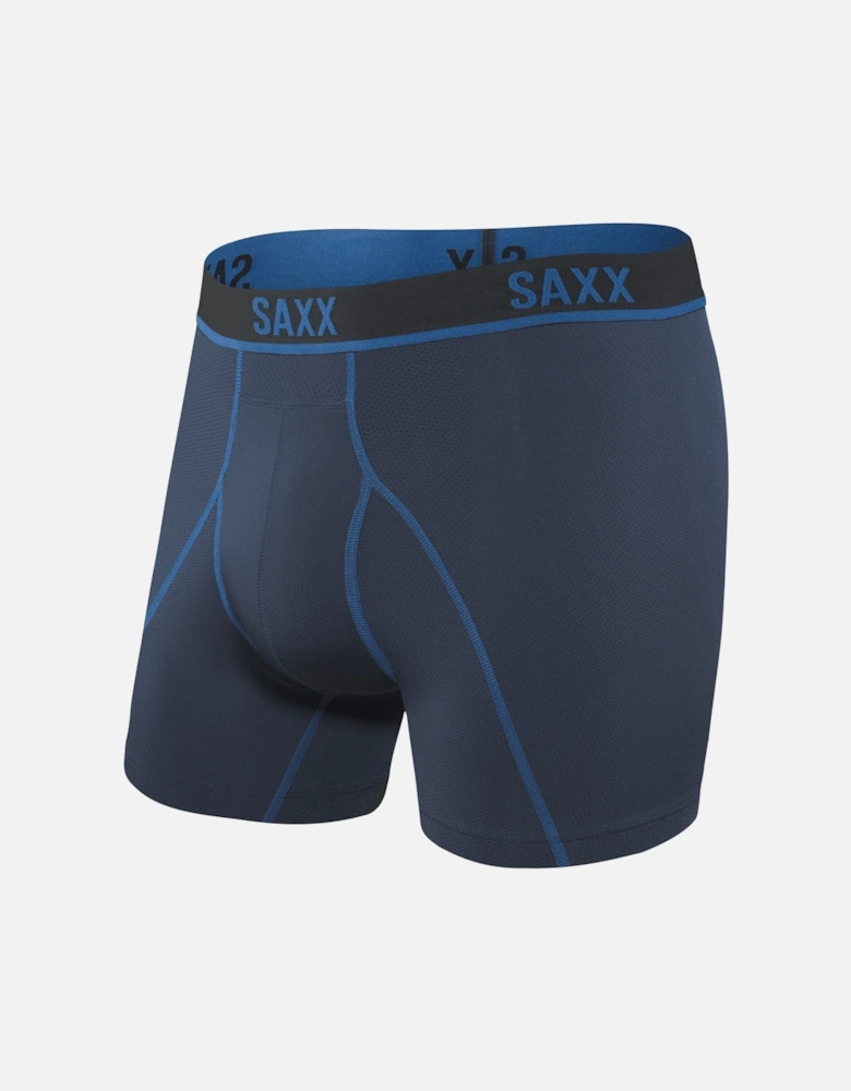 Kinetic Light Compression Mesh Boxer Brief, Navy / city blue