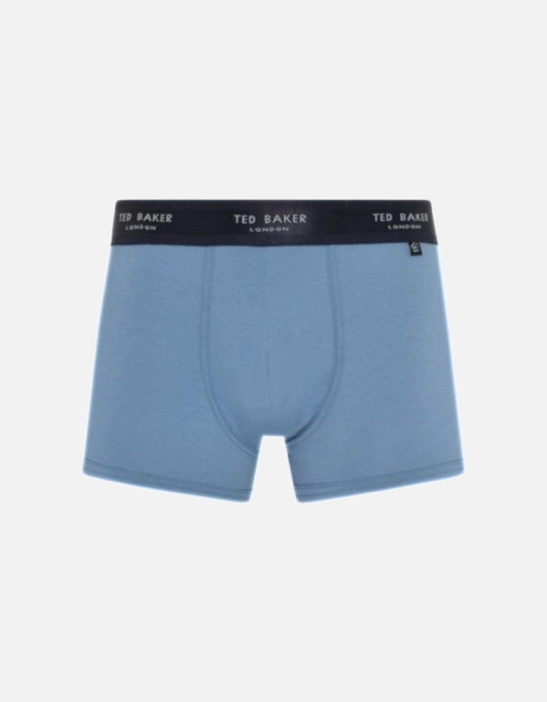 3-Pack Coloured Boxer Trunks, Navy/Blue/Grey