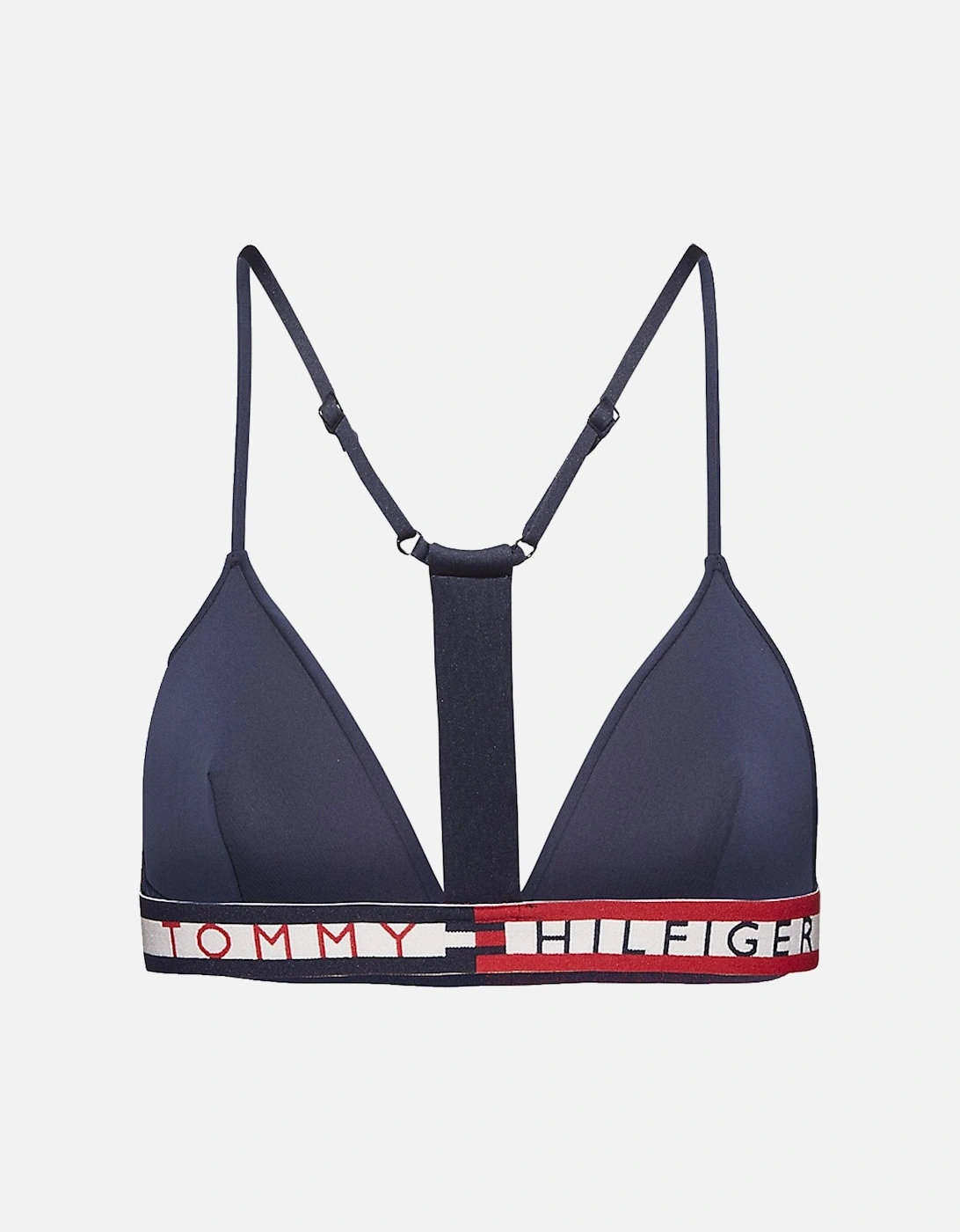 Racerback Bold Logo Triangle Swim Bikini Top, Navy Blazer, 4 of 3