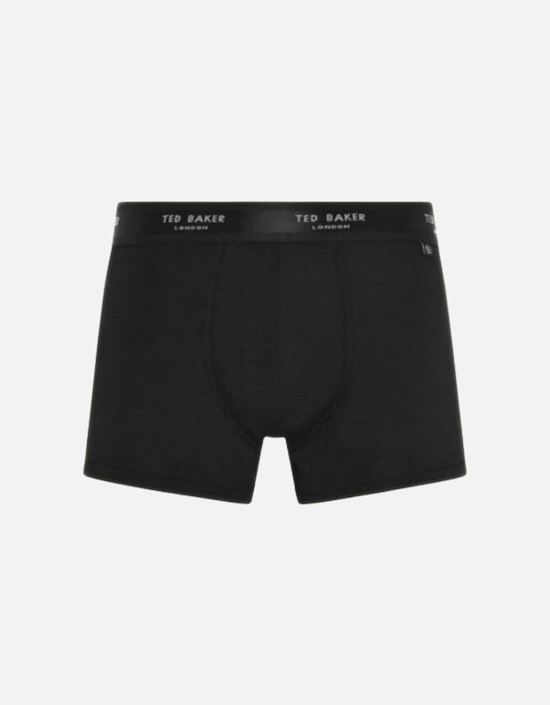 3-Pack Contrast Logo Boxer Trunks, Black