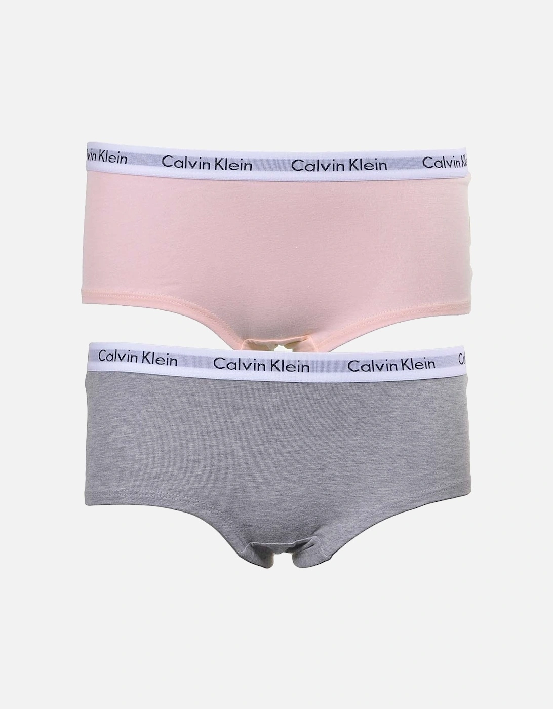 Girls 2-Pack Modern Cotton Shorty Brief, Pink/Grey, 5 of 4