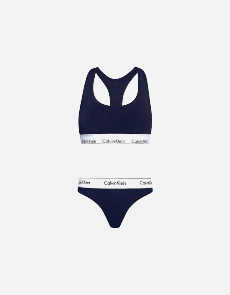 Modern Cotton Gift Set, Navy/white