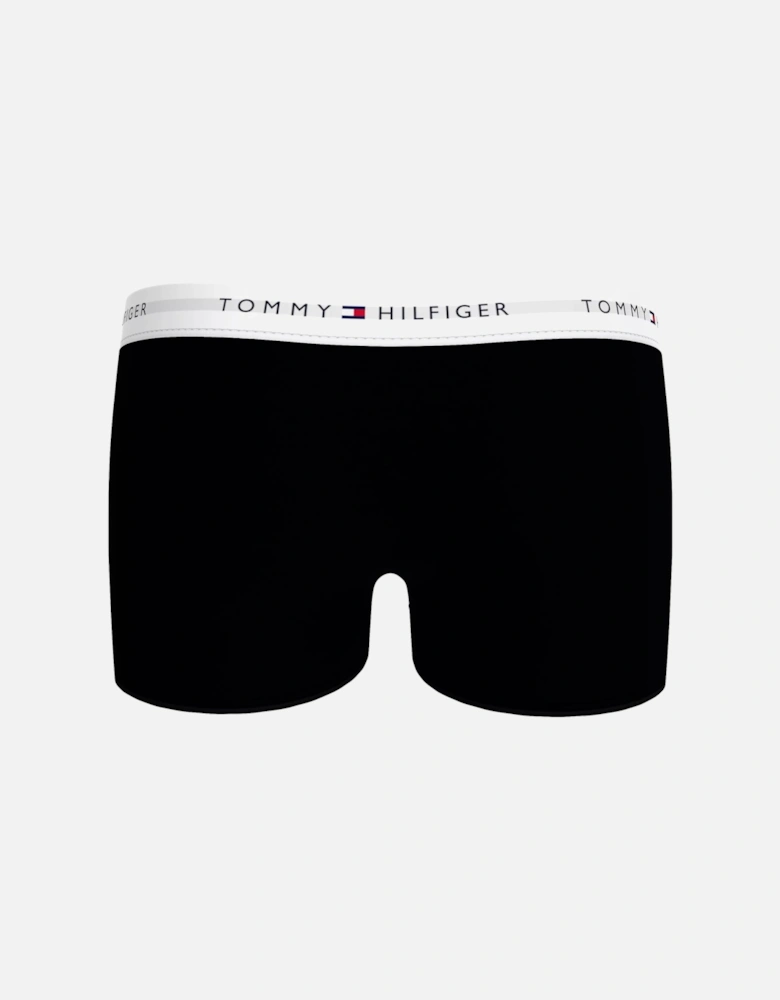 2-Pack Heritage Logo Boys Boxer Trunks, Black