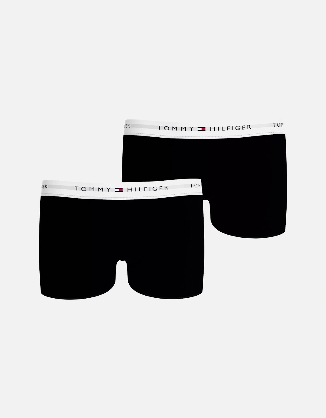 Tommy Hilfiger Boy's 2-Pack Heritage Logo Boys Boxer Trunks, Black - Size: 12 years/13 years/14 years