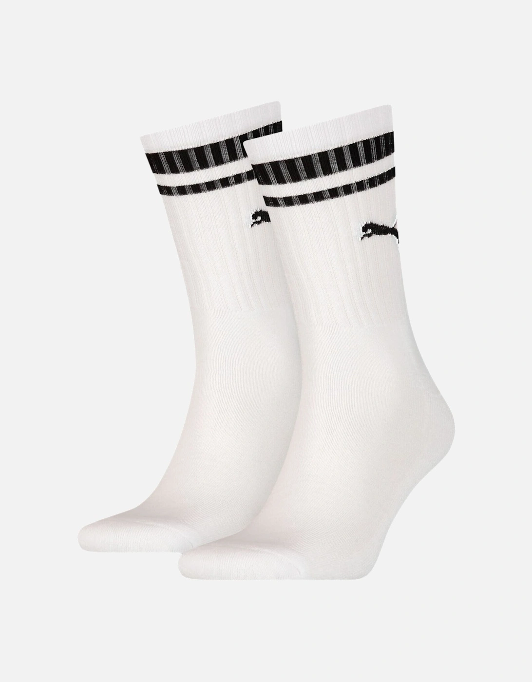 2-Pack Heritage Stripe Sports Socks, White, 5 of 4