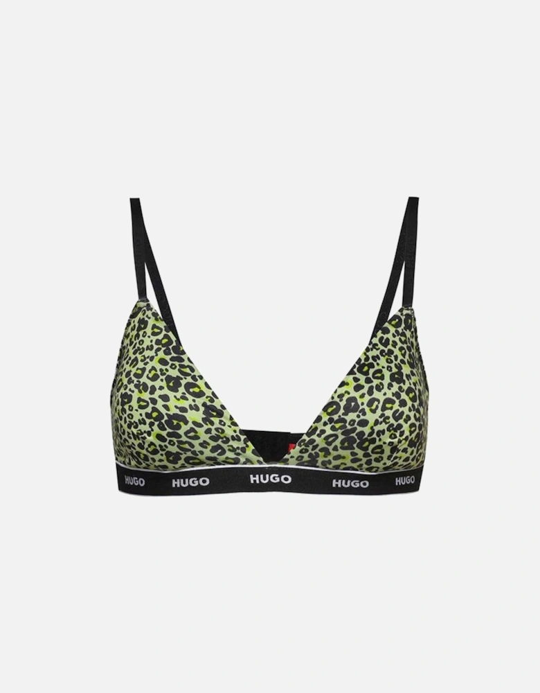 Leo Padded Triangle Bra, Animal Print