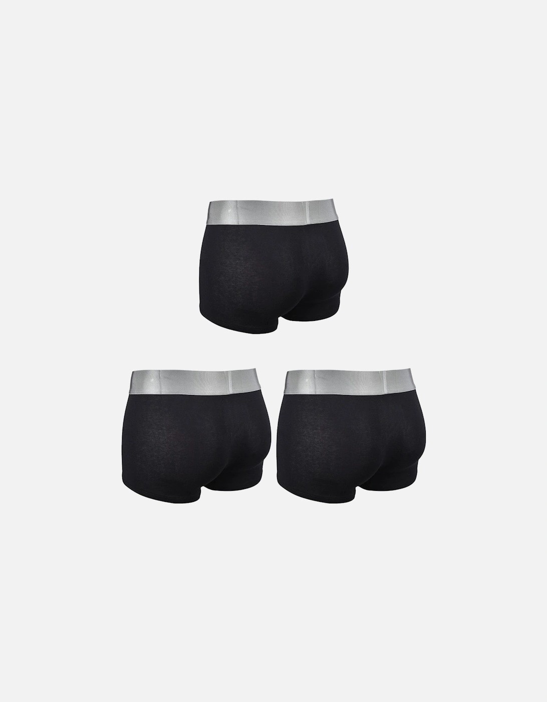 Reconsidered Steel Microfibre 3-Pack Low-Rise Boxer Trunks, Black