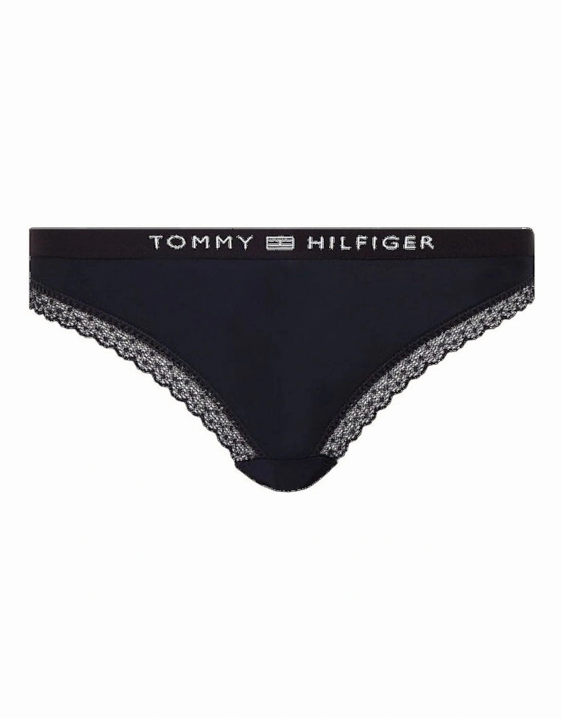 TH Tonal Logo Lace Bikini Brief, Navy, 6 of 5