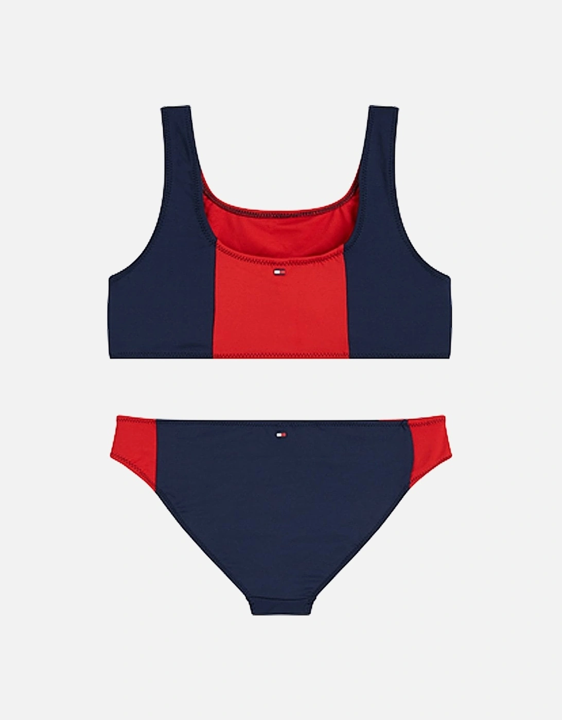 Girls Bold Swim Bralette/Bikini Set, Red Glare