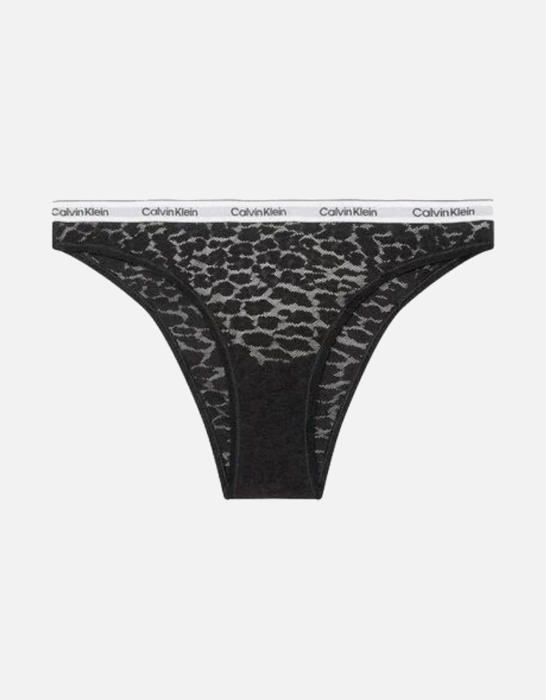 Leopard Lace Brazilian Brief, Black, 6 of 5