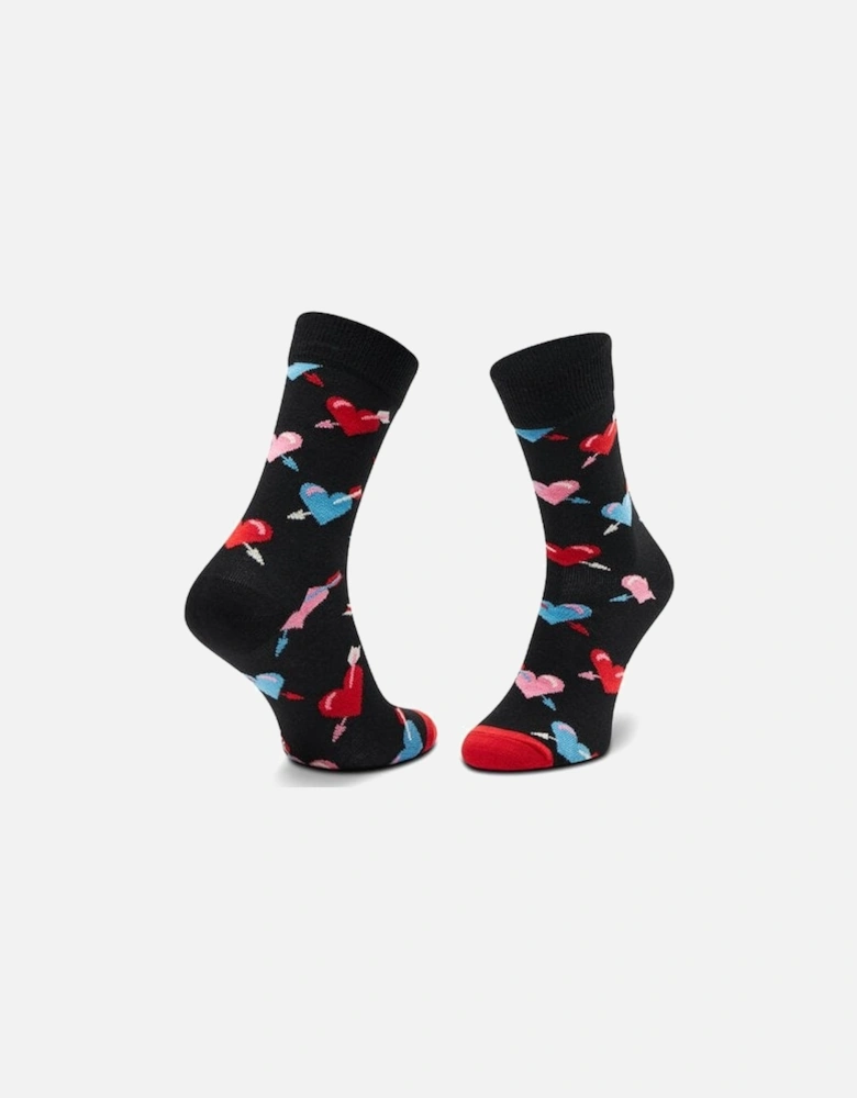 2-Pack I Love You Socks Gift Box, Red/Black