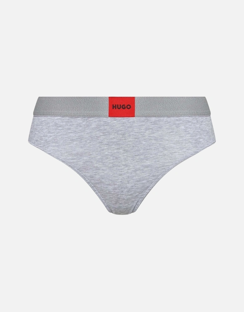 Red Label Thong, Grey