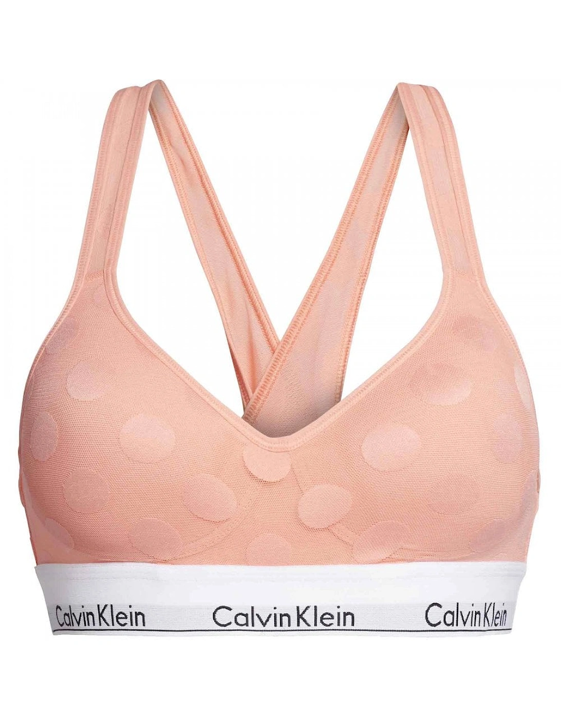 Calvin Klein Women's Modern Cotton Light Lined Bralette, Gerbera Daisy - Orange - Size: 10/8
