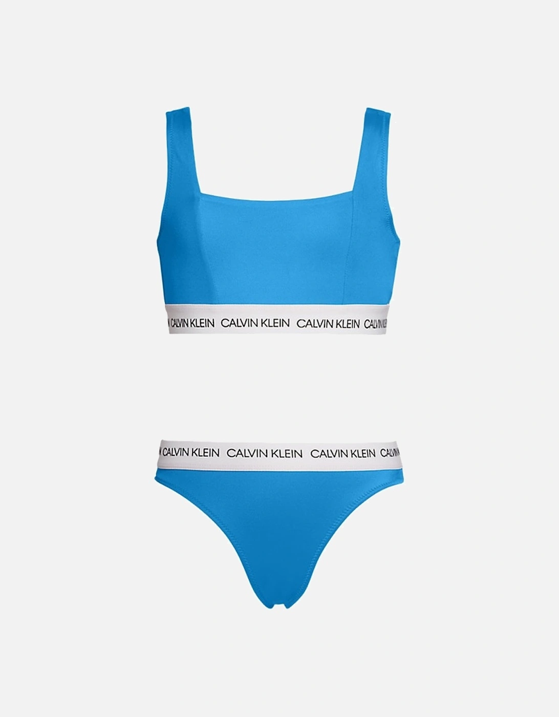 GIRLS CK LOGO-SWIM Bralette / Bikini Set, Blue Aster, 2 of 1