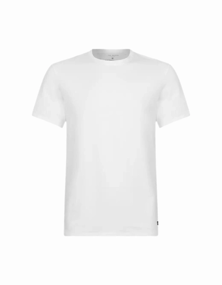 Cotton Stretch 3-Pack Crew-Neck T-Shirts, White