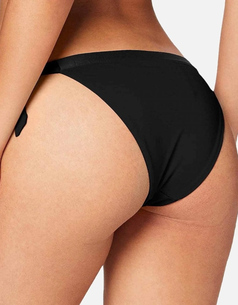 Cheeky Side Tie Logo Bikini, PVH Black