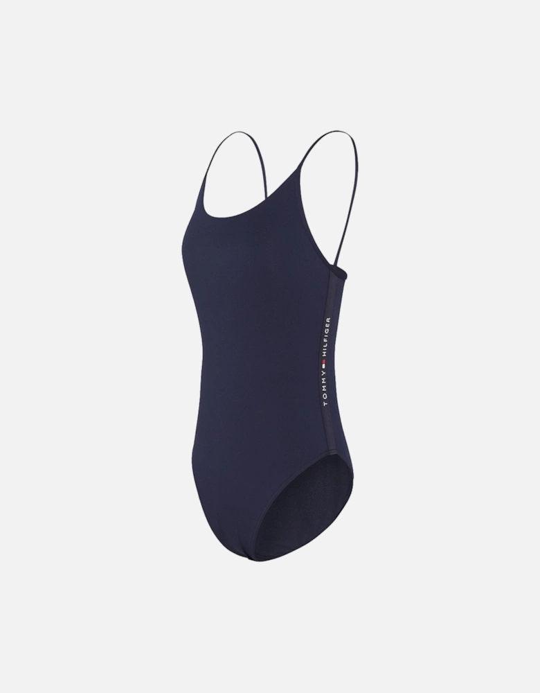 Cheeky One-Piece Swimsuit, Navy Blazer