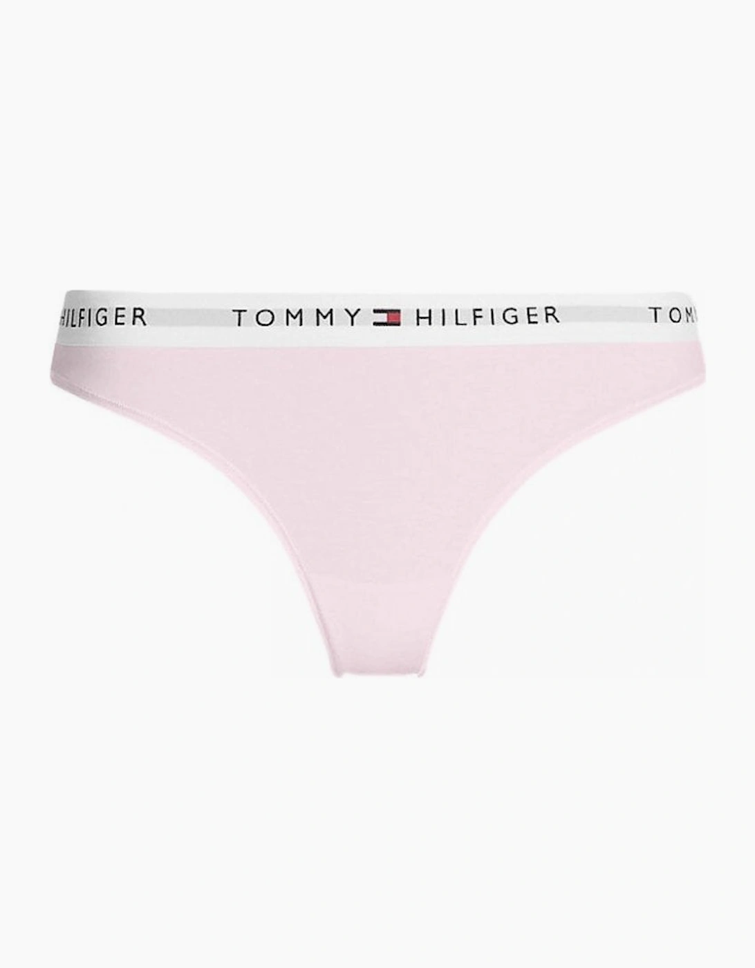 Tommy Hilfiger Women's Pink Tommy Icons Thong, Light  10 S