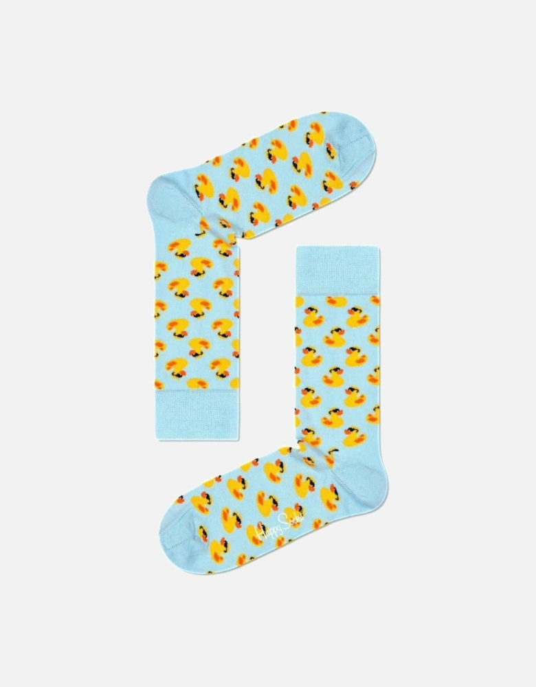 Rubber Duck Socks, Light Blue