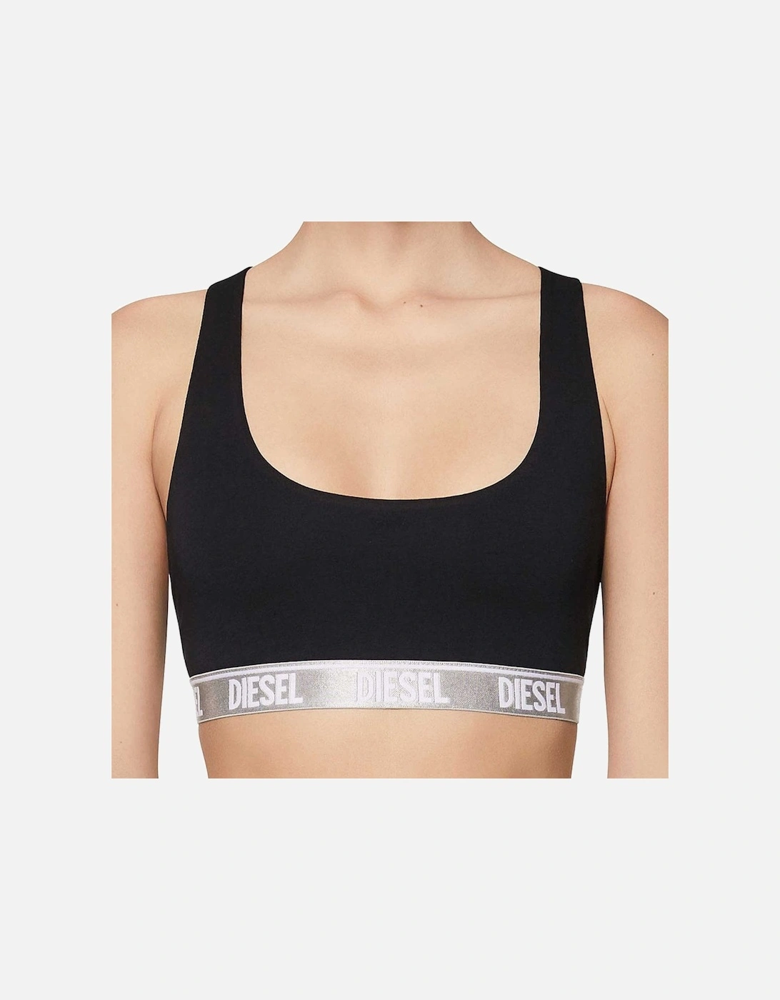 Cotton Stretch Bralette, Black