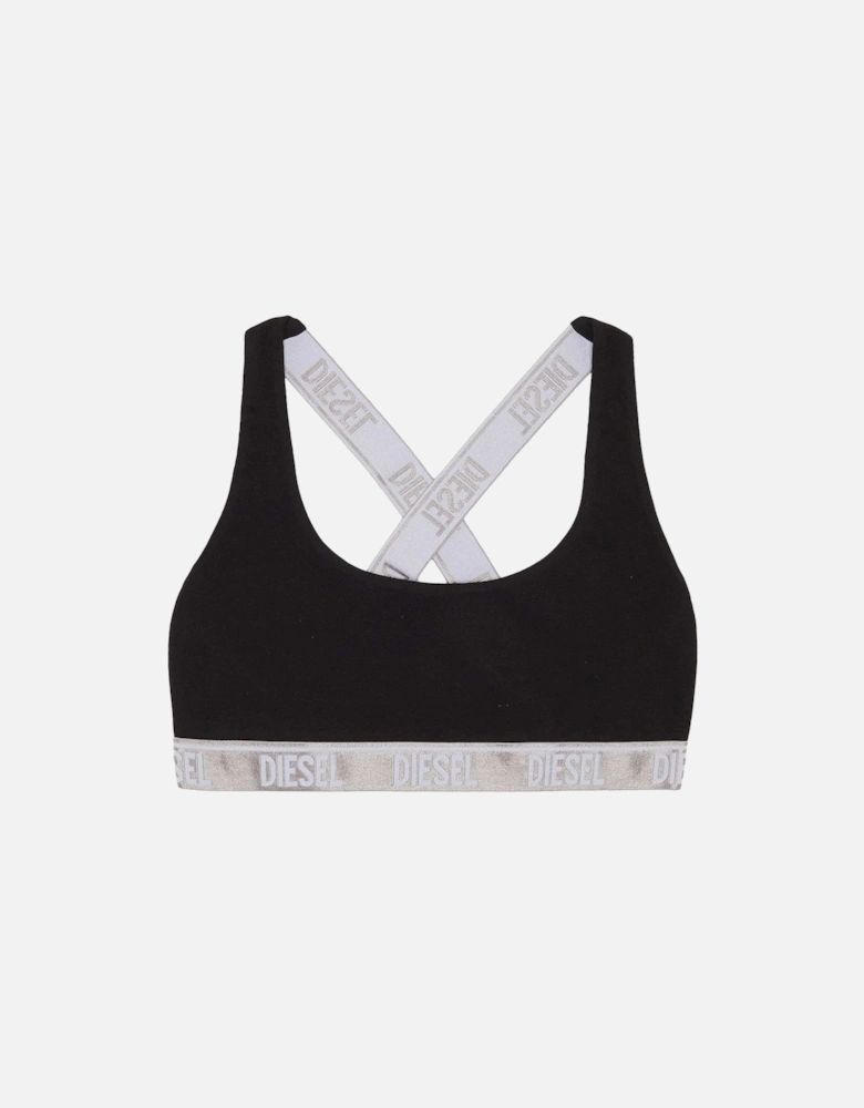 Cotton Stretch Bralette, Black