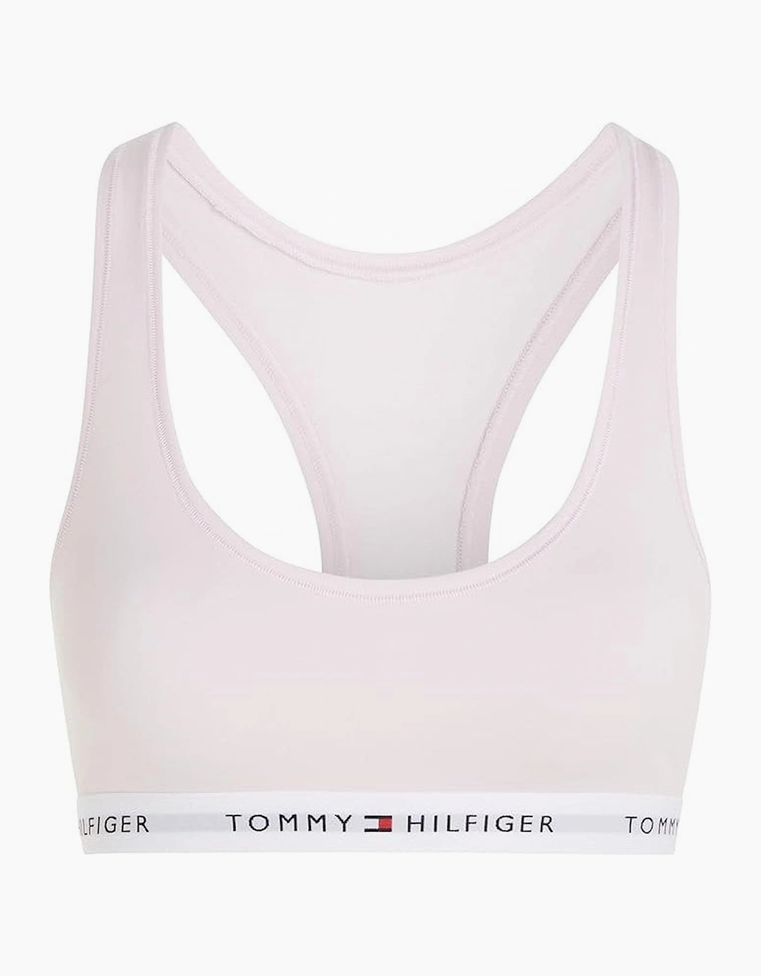 Women's Tommy Icons Unlined Bralette, Light Pink - Size: 14